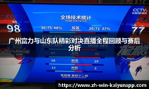 广州富力与山东队精彩对决直播全程回顾与赛后分析